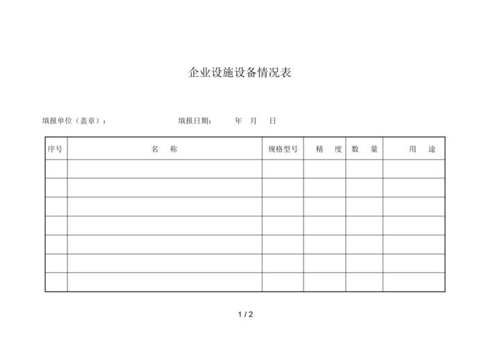 设备情况